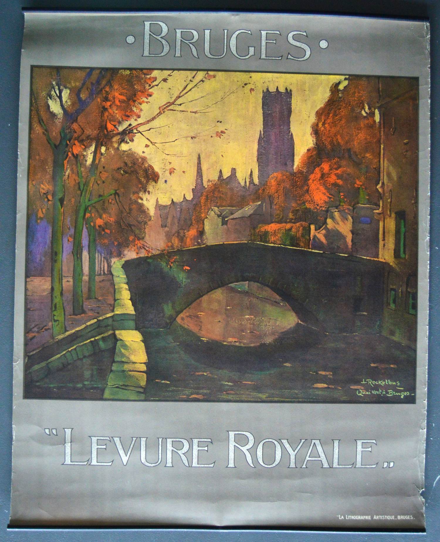 Louis Joseph RECKELBUS - Affiche; Brugge - Levure Royal. Origineel uit 1915. kopen? Bied vanaf 100!