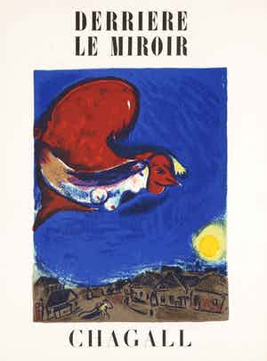 Marc Chagall - Uitgave Derrière le miroir met originele litho, no. 27-28 (1950) verkocht voor € 40!