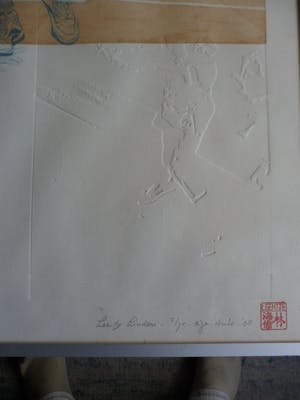 Leentje Linders - Ets en Blinddruk, Ad van Tage- Ingelijst kopen? Bied vanaf 35!