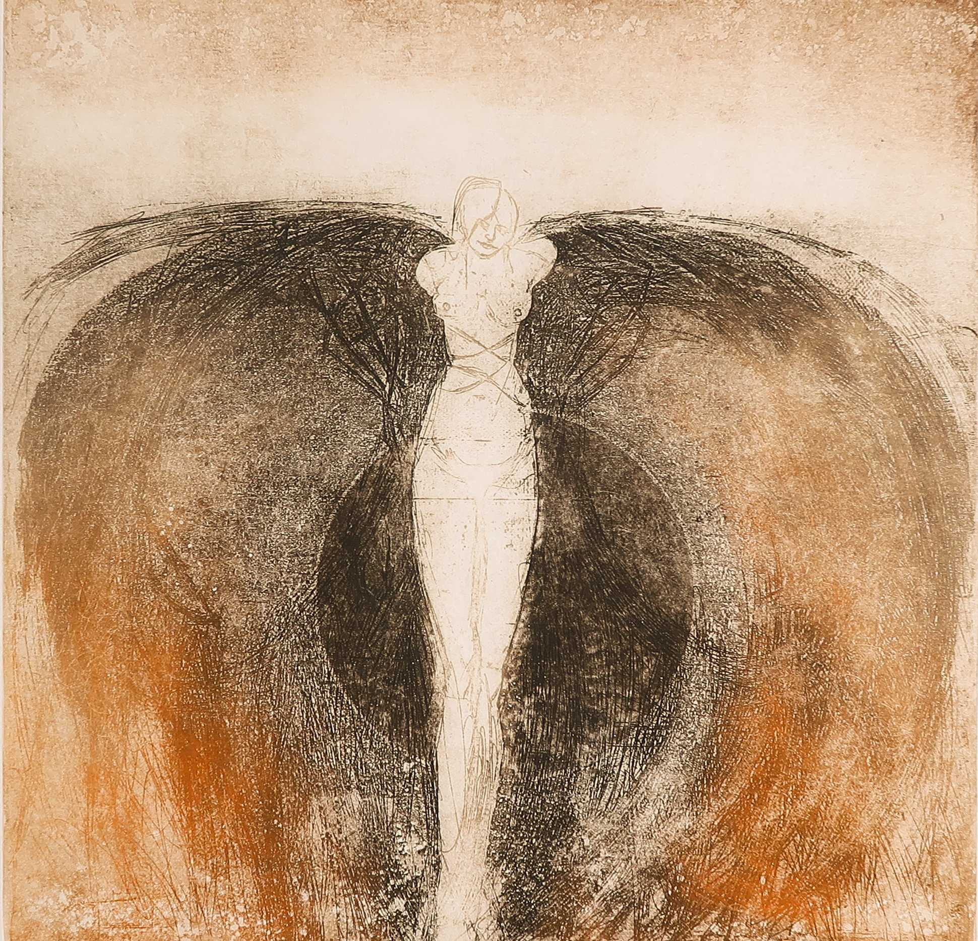 Ries Kleijnen - Ets, Dancer with bruised knees 2 kopen? Bied vanaf 20!