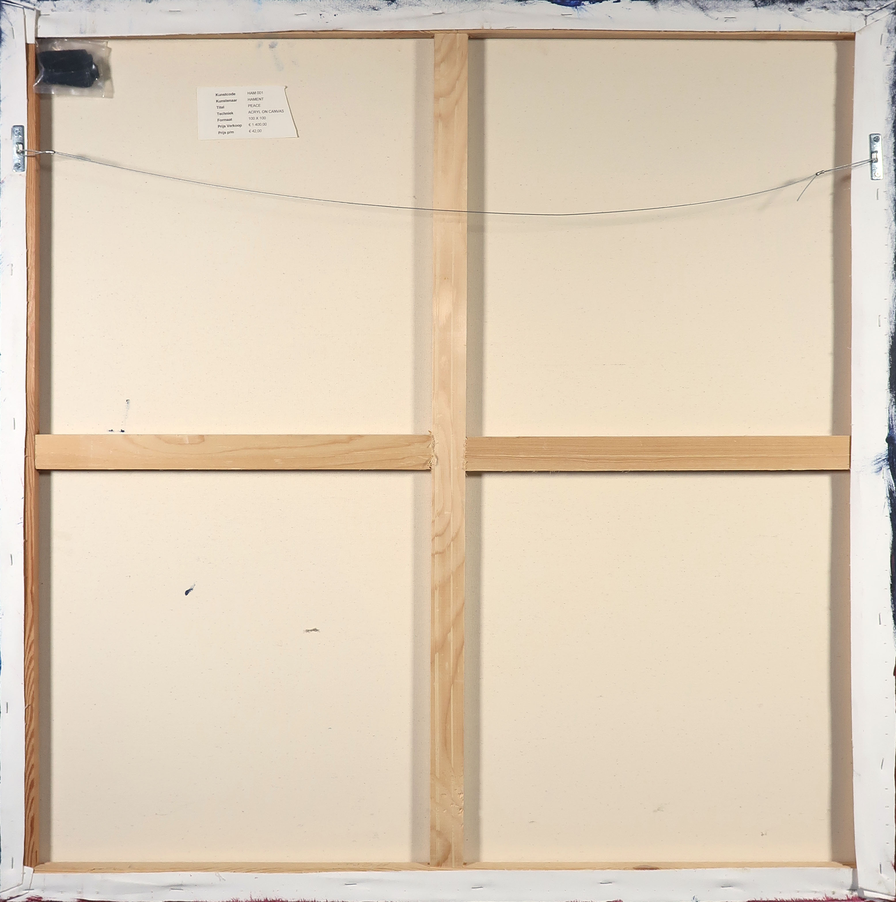 Marie-Jeanne Hament - Acryl op doek, Peace (Groot) kopen? Bied vanaf 1!