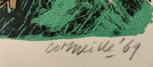 Corneille - kleurenlitho - 'Les deux Soeurs (de twee zussen)' - 1969 (ZEER KLEINE OPLAGE) kopen? Bied vanaf 425!