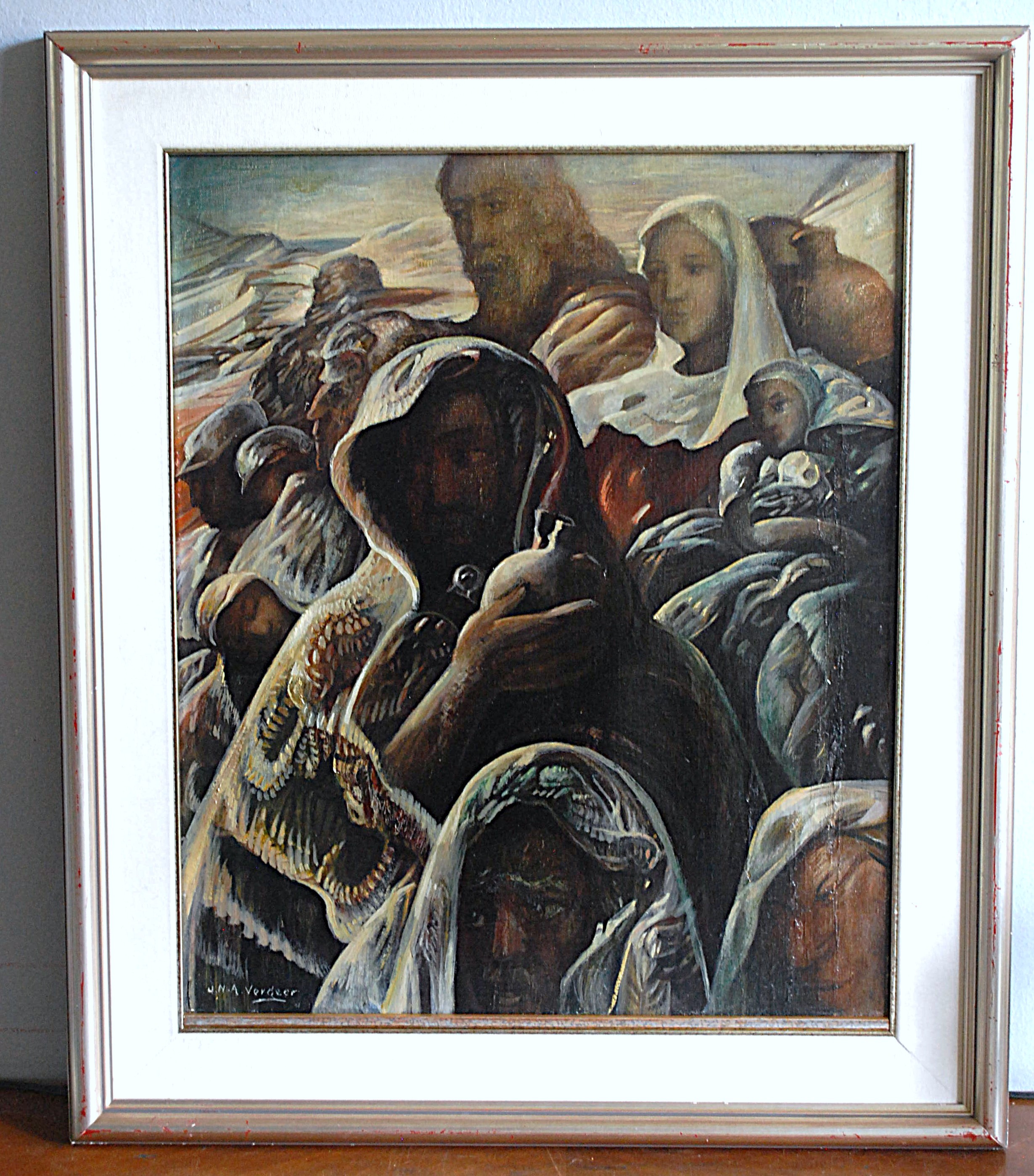 Jo Vergeer - Oud Testamentische scene - olieverf op linnen kopen? Bied vanaf 195!