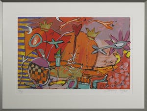 Miriam Slaats - Zeefdruk, In het huis der liefde - Ingelijst kopen? Bied vanaf 60!