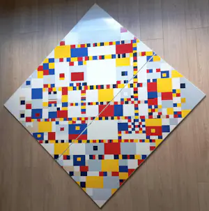 Piet Mondriaan - Victory Boogie Woogie, emaille op metaal (unica, zeer groot) kopen? Bied vanaf 1000!