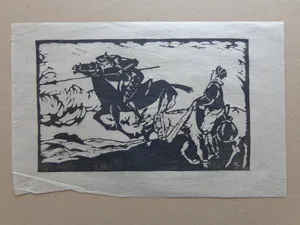 Daan de Vries - LOT VAN 4 STUKS / ZW-W HOUTSNEDE / SIG kopen? Bied vanaf 55!