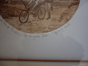 Leentje Linders - Ets. Titel, "De Vliegende Fiets". kopen? Bied vanaf 20!