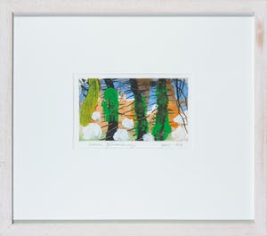 Arhan Gunermengi - Gemengde techniek op papier, Abstracte compositie kopen? Bied vanaf 1!