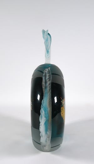 Régis & Gisèle Fievet - Lot van twee glasobjecten in de vorm van vissen kopen? Bied vanaf 200!