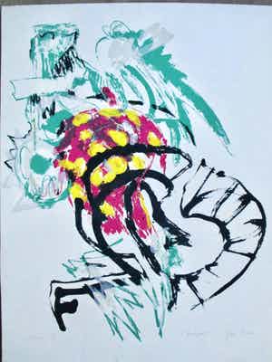 Joyce Bloem - Litho " Muelgoat" verkocht voor € 40!