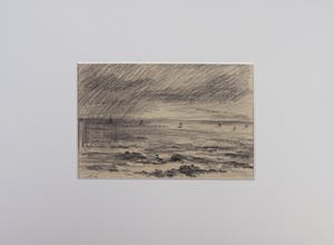 Wim Steijn - Potloodtekening, Zeegezicht kopen? Bied vanaf 1!