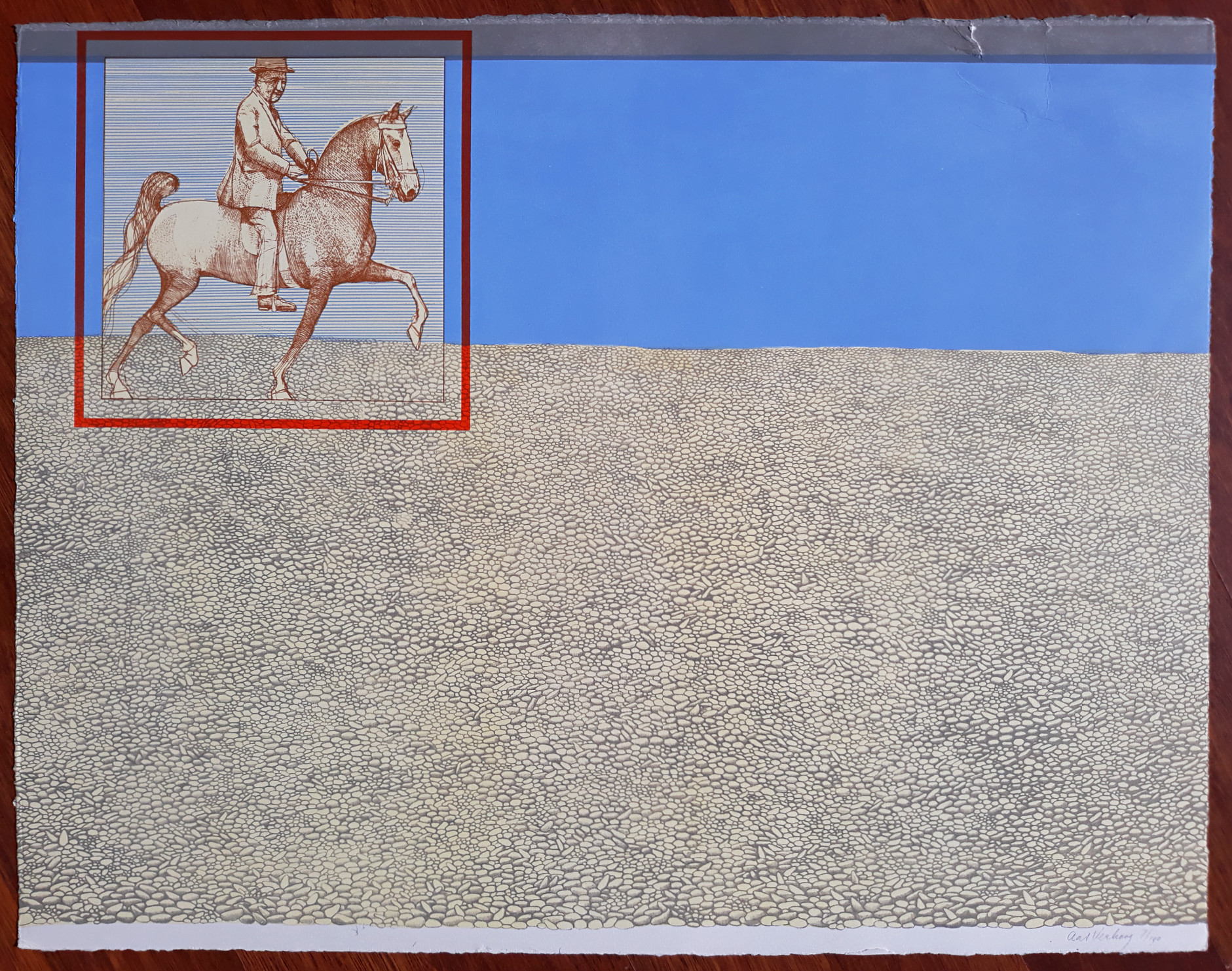 Aat Verhoog - Strand, litho kopen? Bied vanaf 20!