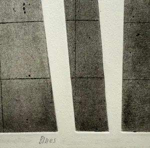 Arnoud de Blauw - ets-aquatint/droge naald op papier | 'Blues' | 1977 (UNIEK WERK) kopen? Bied vanaf 10!