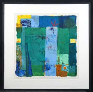 Jos Verwiel - Zeefdruk, Prassino - Ingelijst (Groot) (Galerieprijs €1295) verkocht voor € 50!