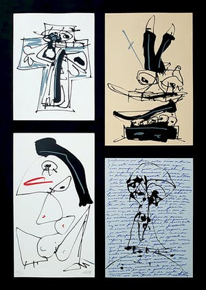 Antonio Saura - Triptico de Amsterdam, Siebdruck kopen? Bied vanaf 250!