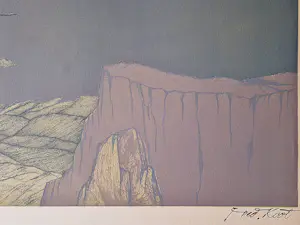 Fred Koot - Verstilde 6-kleurenlithografie Tibet landschap "Shamatha" potloodgesigneerd kopen? Bied vanaf 41!