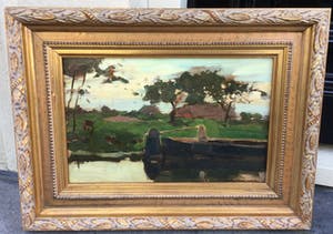 Cornelis Vreedenburgh - 7021, Praam langs de vaart met boerderij kopen? Bied vanaf 450!