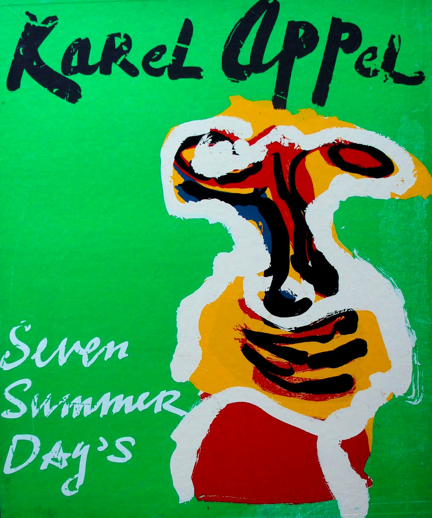 Karel Appel - zeefdruk op portfoliomap: Seven Summer Days - 1977 kopen? Bied vanaf 50!