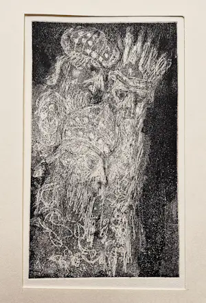 Jan Mensinga - twee typische JM kleuren lithografieen "Koningspaar en koningen" gesigneerd kopen? Bied vanaf 46!