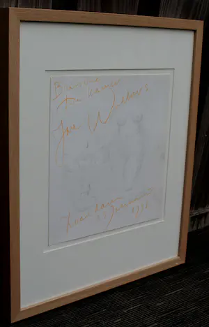 Jan Wolkers - Potloodtekening: 'Brasserie De Kamer' - 1991 kopen? Bied vanaf 395!