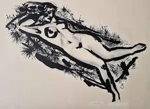 AcheterWim Zwiers - Monochrome lithografie liggend vrouwelijk naakt - zeer kleine oplage - 1957? Enchérissez de 31!