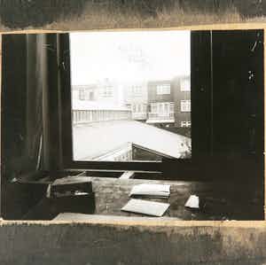 Jan de Bie - Foto op een houtdruk-paneel, Uitzicht atelier verkocht voor € 150!