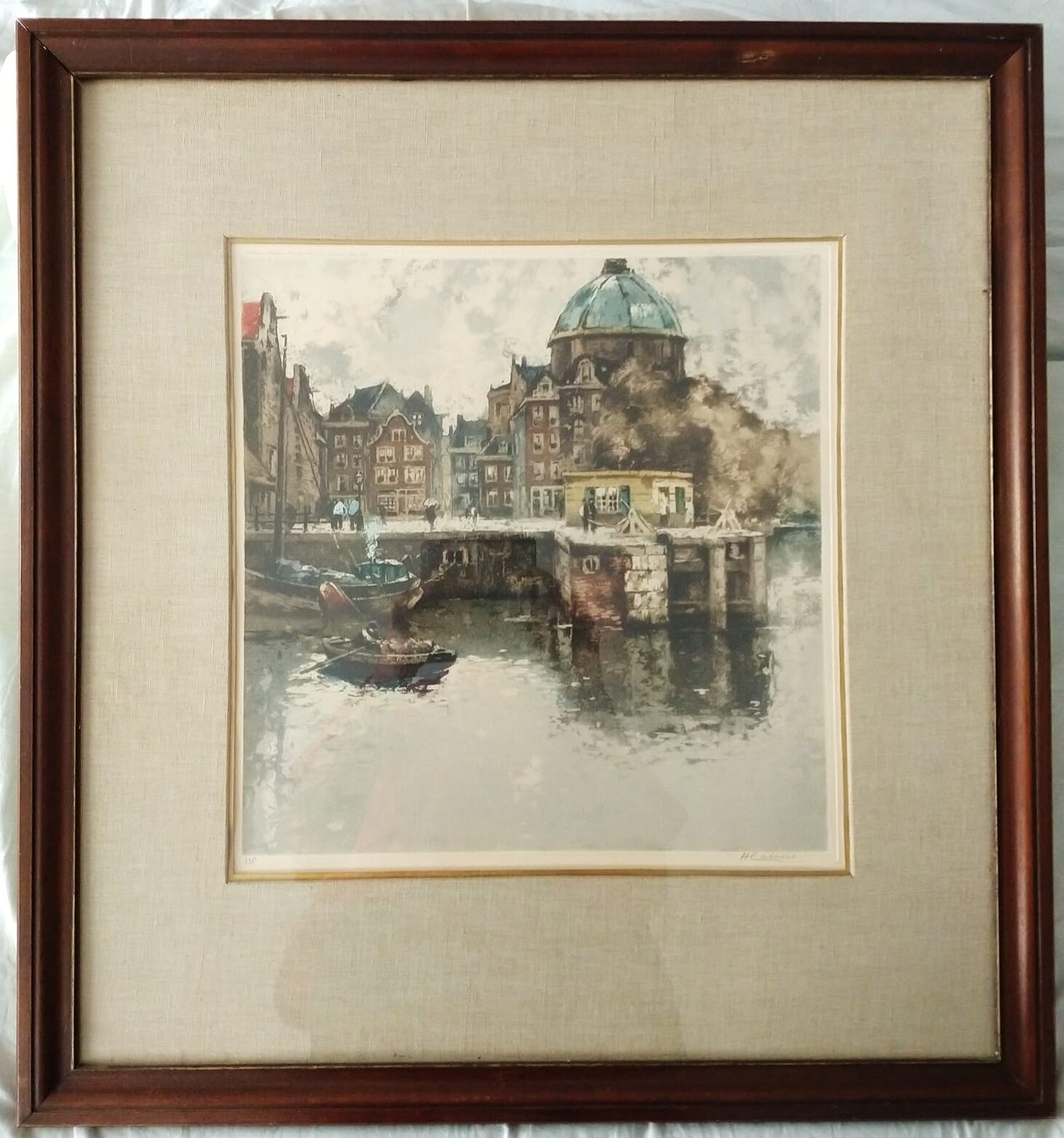 Henry Cassiers - Haarlemmersluis en Lutherse kerk te Amsterdam kopen? Bied vanaf 40!