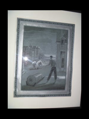 Bernard Verhoeven - laatste kans : Moderne aquarel en gouache van de vier heiligen bij nacht kopen? Bied vanaf 95!