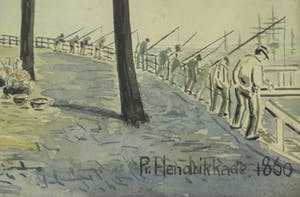 Willem Jansen - Prins Hendrikkade en Schreierstoren te Amsterdam kopen? Bied vanaf 25!