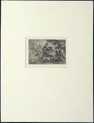 Allaert van Everdingen - Ets, Zwijnenjacht kopen? Bied vanaf 50!