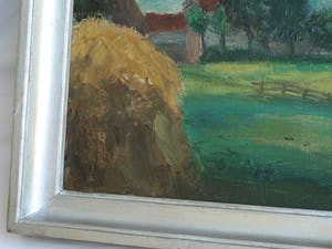 Andre van der Vossen - Ingelijst olieverf op doek , Boerenlandschap – ca. 1940 kopen? Bied vanaf 1!