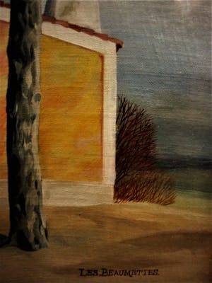 Erna van Mondfrans - Fraai verstild realistisch olieverf "Huis in de Provence Frankrijk" gesigneerd kopen? Bied vanaf 60!