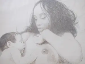 Aat Veldhoen - Moeder en kind. kopen? Bied vanaf 40!