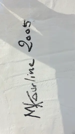 Michel Kourline - Gemengde techniek, White chair kopen? Bied vanaf 150!