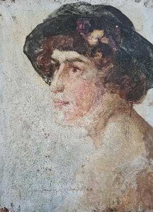 Niet of onleesbaar gesigneerd - Dame met Hoed kopen? Bied vanaf 1!