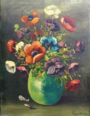 Jan van Vlaardingen - C3207-2 - Papavers in vaas verkocht voor € 10!