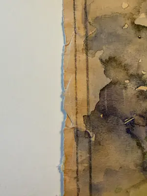 Jaap Weiland - Aquarel, Limburg, De weg naar Slenaken kopen? Bied vanaf 50!