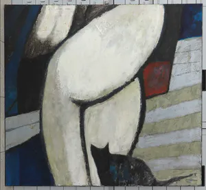 Jos Schimmer - Olieverf op doek, Zonder titel (Groot) kopen? Bied vanaf 1!