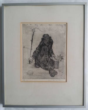 Aad de Haas - Man met koffer. No 1 van 3!!! kopen? Bied vanaf 150!