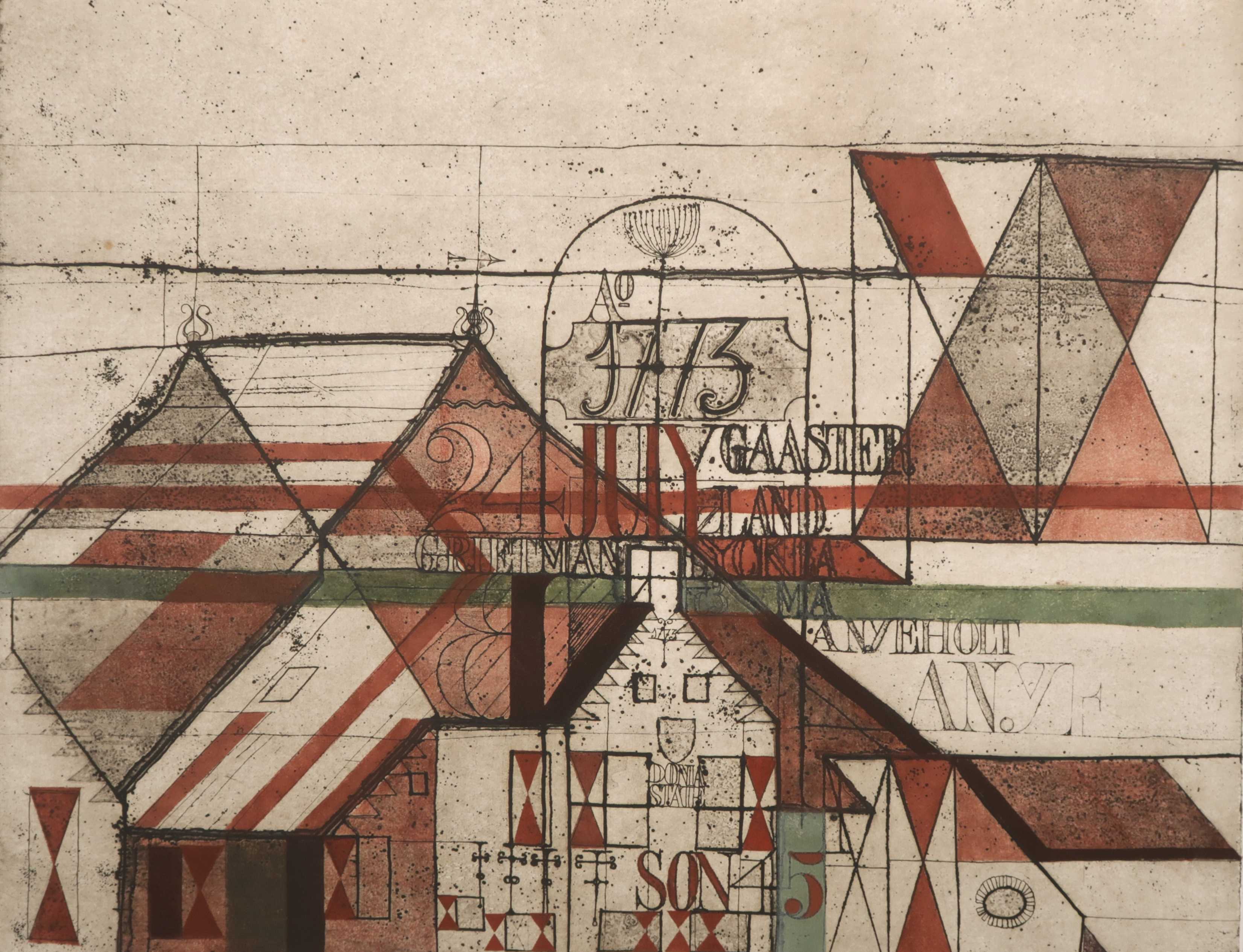 Anne Huitema - Ets en aquatint, Gaasterland kopen? Bied vanaf 40!