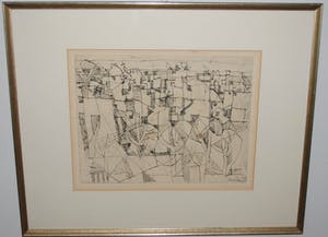 Eduard Bargheer - - ets - -1952 - - abstract kopen? Bied vanaf 1!