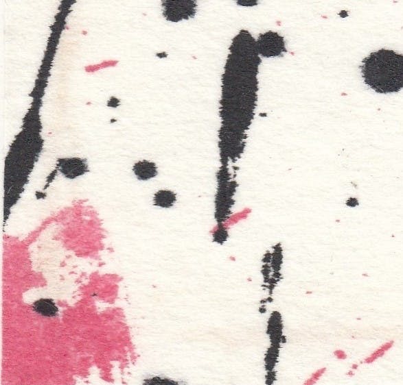 Niet of onleesbaar gesigneerd - Abstract : verf op papier. Gesigneerd voor en achterzijde 1990. kopen? Bied vanaf 1!