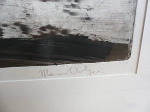 Marc Volger - Gemende techniek op papier, titel, "Titanic Fossiel". kopen? Bied vanaf 50!
