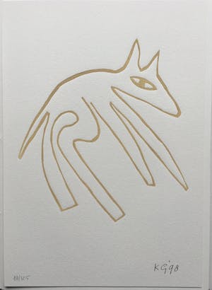 Klaas Gubbels - linosnede uit 1998 - oplage 125. kopen? Bied vanaf 195!