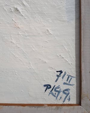 Phil Grisel - 71 II, olieverf op hardboard (ingelijst) kopen? Bied vanaf 150!
