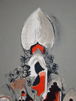 Graham Sutherland - Eerbetoon aan San Lazzaro - 1975 - Originele lithografie - Moulot kopen? Bied vanaf 100!