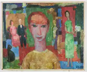 Buy Harmen Klaas Post - Olieverf op paneel - Ingelijst? Bid from 100!