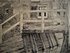 Jan Willem Lindeman - omstreeks 1920 - Zuid Hollands Polderlandschap met boerderij - gesigneerd kopen? Bied vanaf 1!