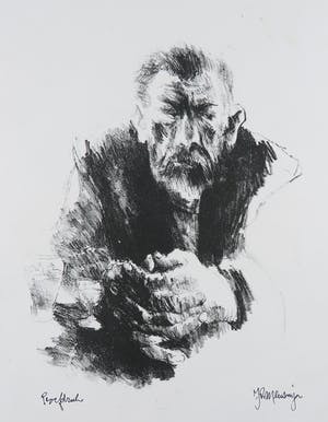 Jan Mensinga - Litho, Portret kopen? Bied vanaf 1!