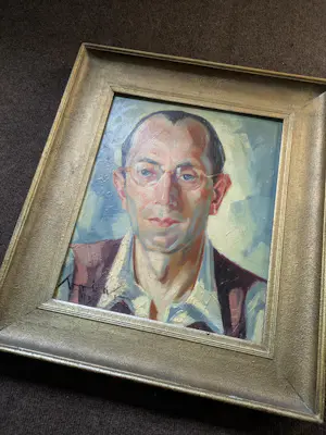 Onbekend - Portret - olieverf op paneel kopen? Bied vanaf 135!